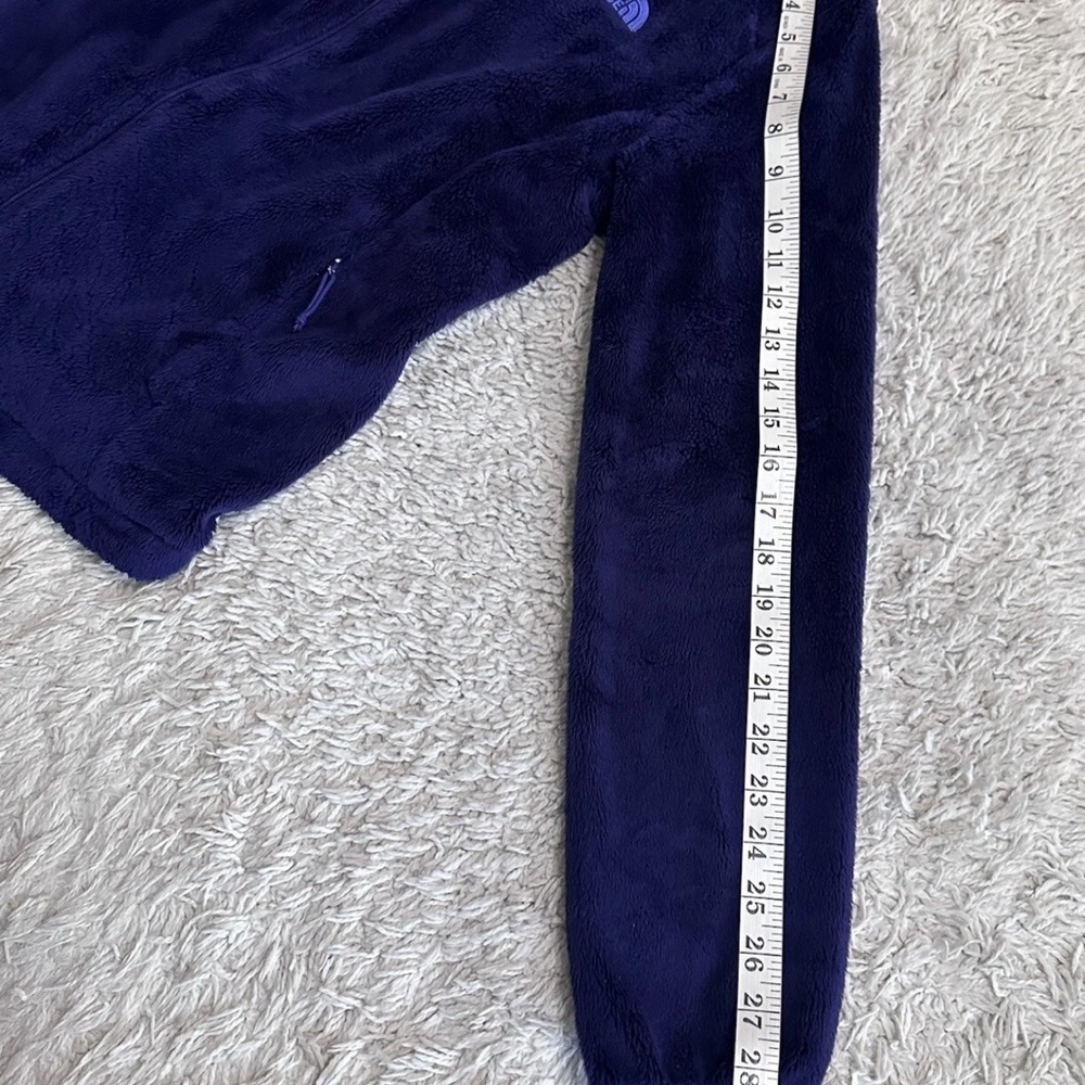 North Face Fleece Jacket Women’s S Purple Osito Soft bluish/purple Sherpa Logo - Picture 15 of 15